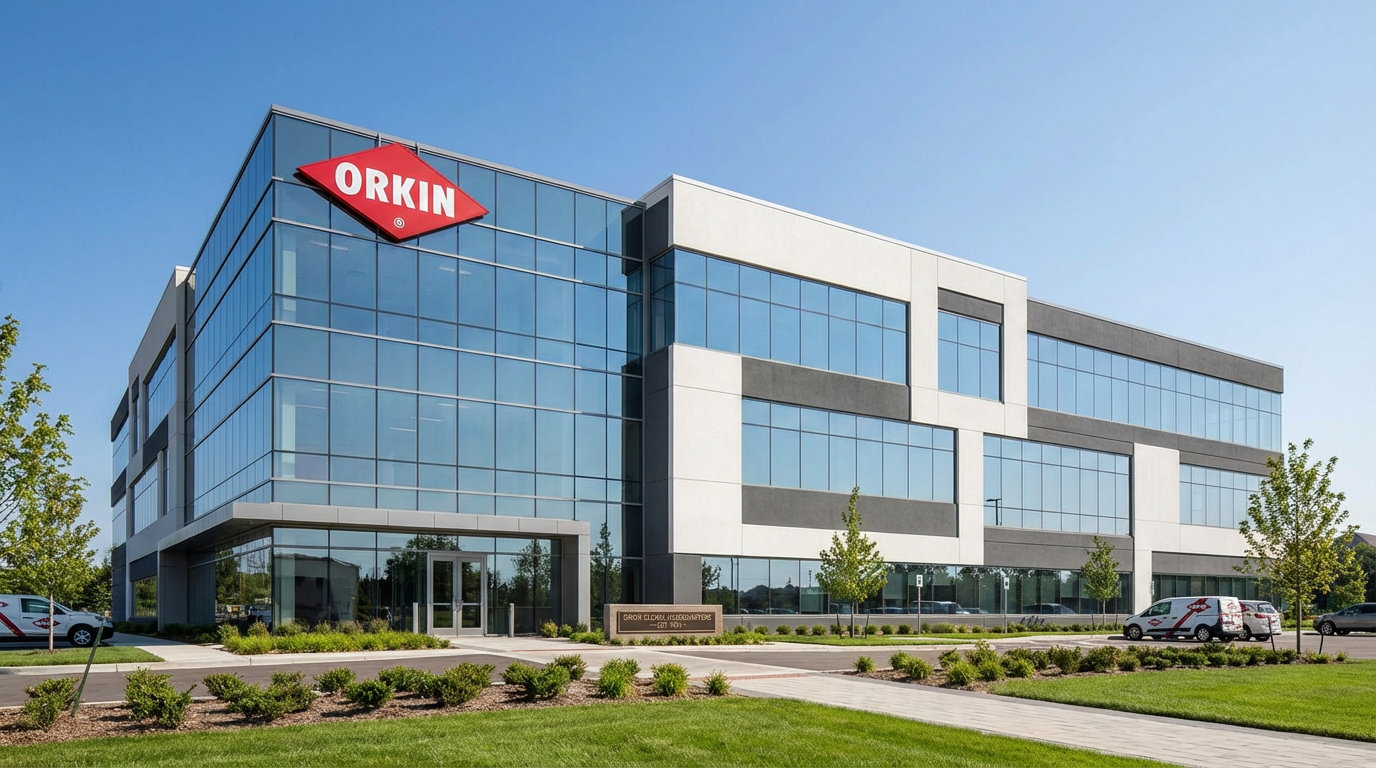 Escritório moderno da Orkin - Sede corporativa com 3 andares